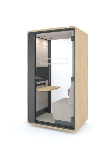 schallisolierte telefonbox büro