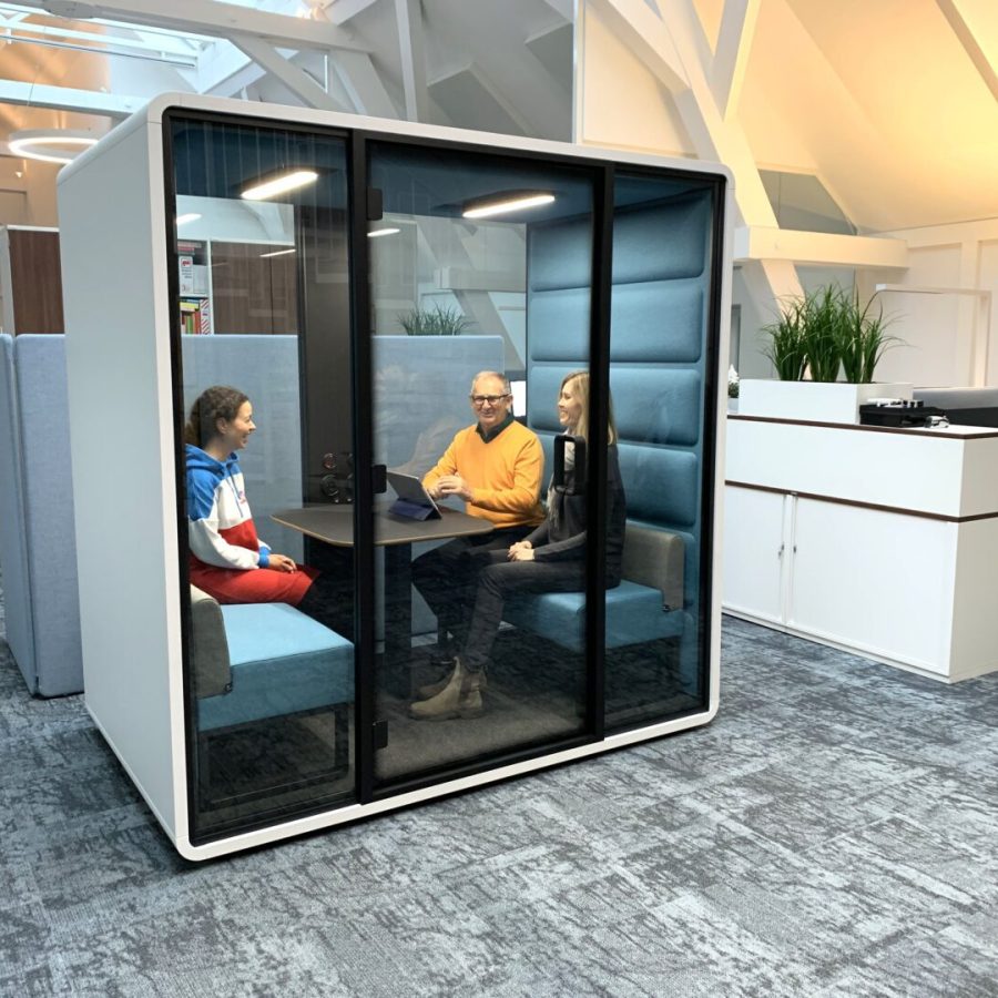 Akustikbox-bis-vier-Personen,Besprechungsbox Büro